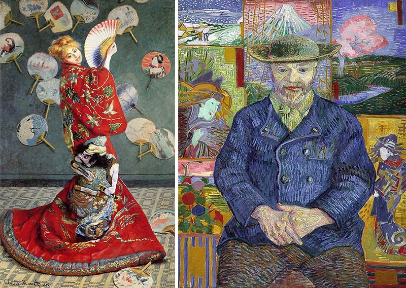 Claude Monet "La Japonaise" Vincent van Gogh "Old Tanguy"
