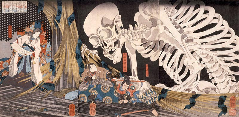 Utagawa Kuniyoshi "The haunted old palace at Soma"