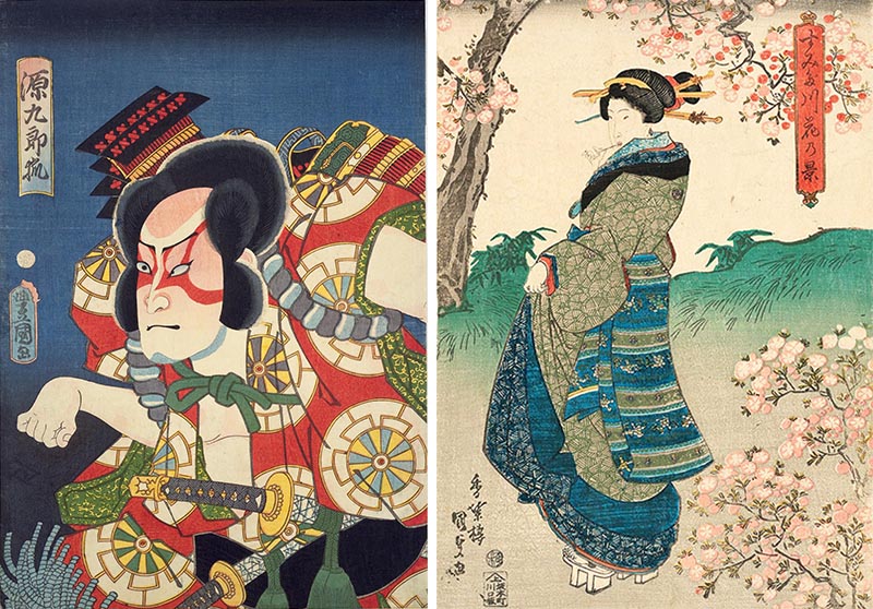 Yakusha-e and Bijin-e (portraits of actors and beauties) by Utagawa Kunisada