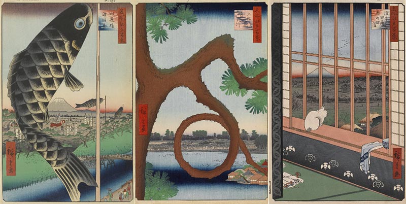From "One Hundred Famous Views of Edo" by Hiroshige Utagawa